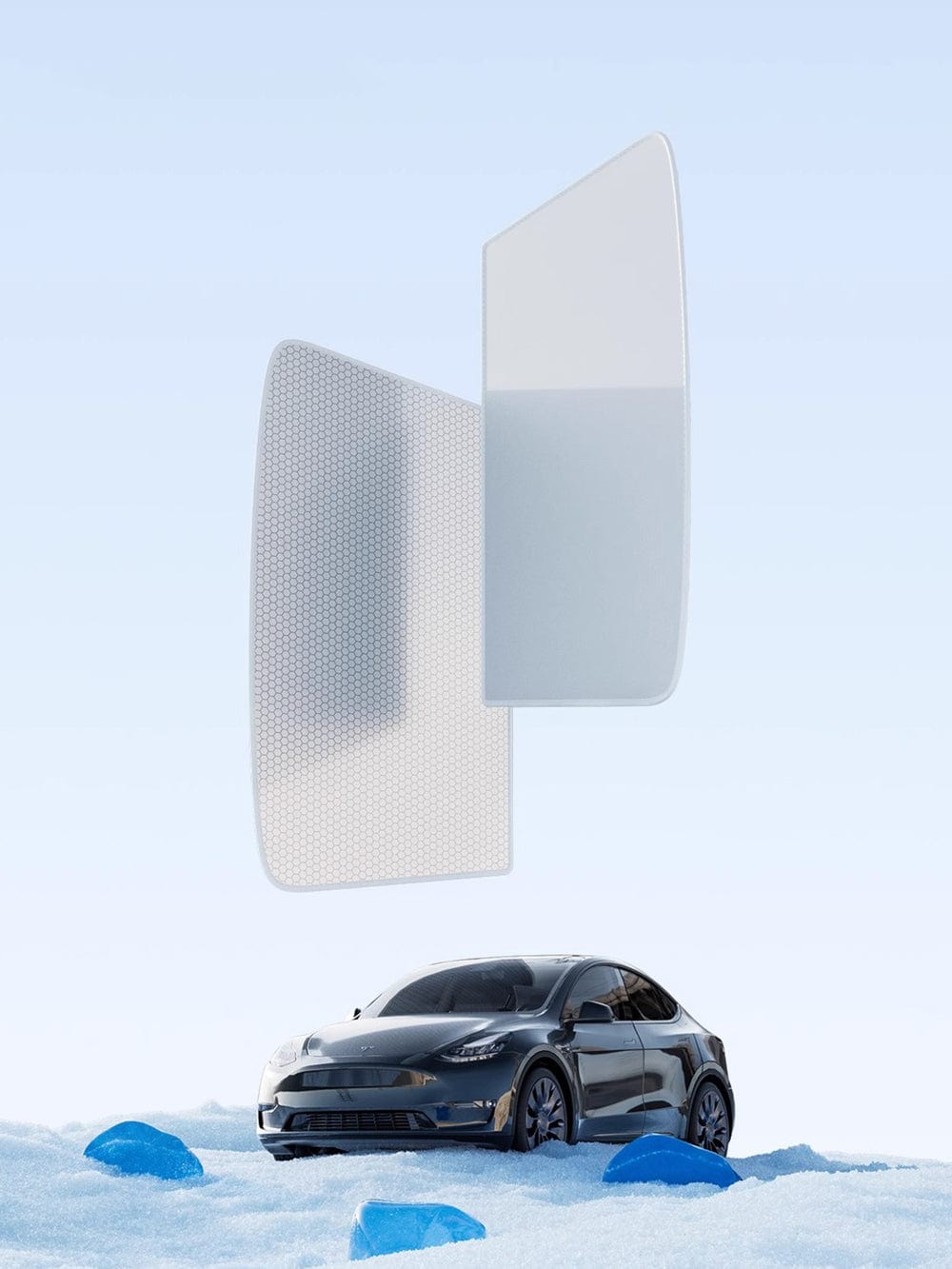 Cleviscoautomotive Tesla Accessories Tesla Model Y 2025 Juniper Roof Sunshades