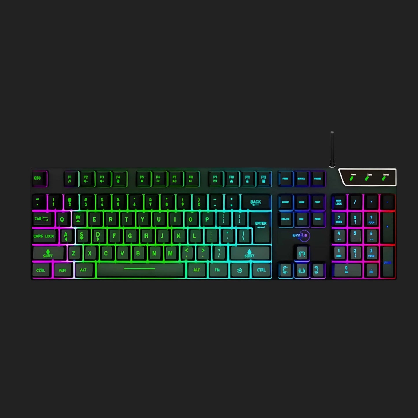 Cleviscogaming Gaming Accessories RGB Keyboard