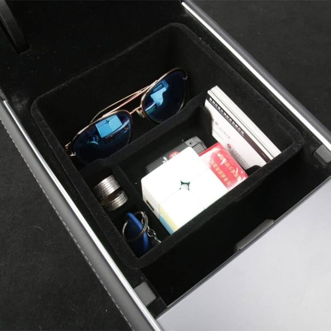 Cleviscoautomotive Tesla Accessories Armrest Storage
