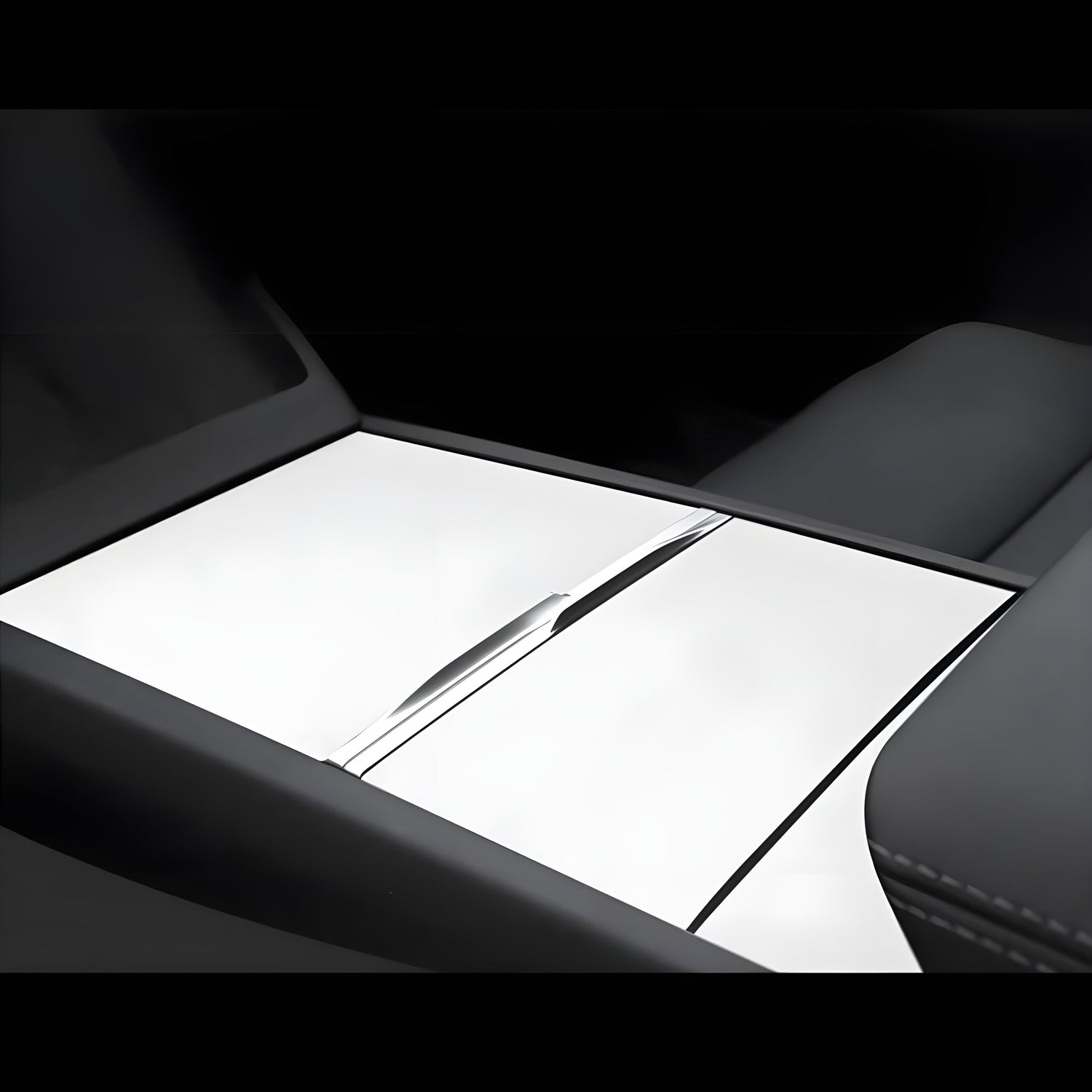 Cleviscoautomotive Tesla Accessories White Model 3 2024 Highland(1set) Console Wrap