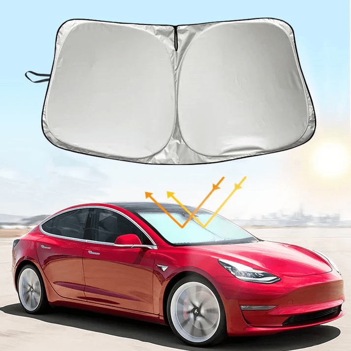 Cleviscoautomotive Tesla Accessories Front Windshield Sun Shade