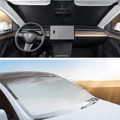 Cleviscoautomotive Tesla Accessories Front Windshield Sun Shade