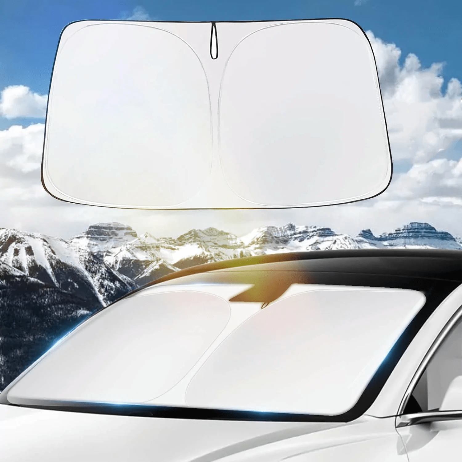 Cleviscoautomotive Tesla Accessories Front Windshield Sun Shade