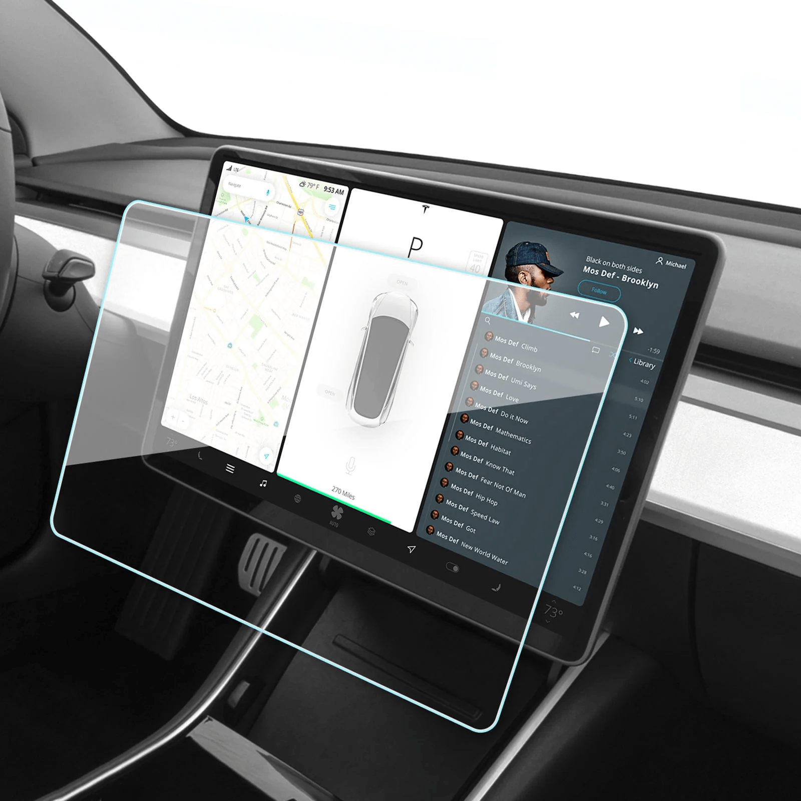 Cleviscoautomotive Tesla Accessories Screen Protector v2