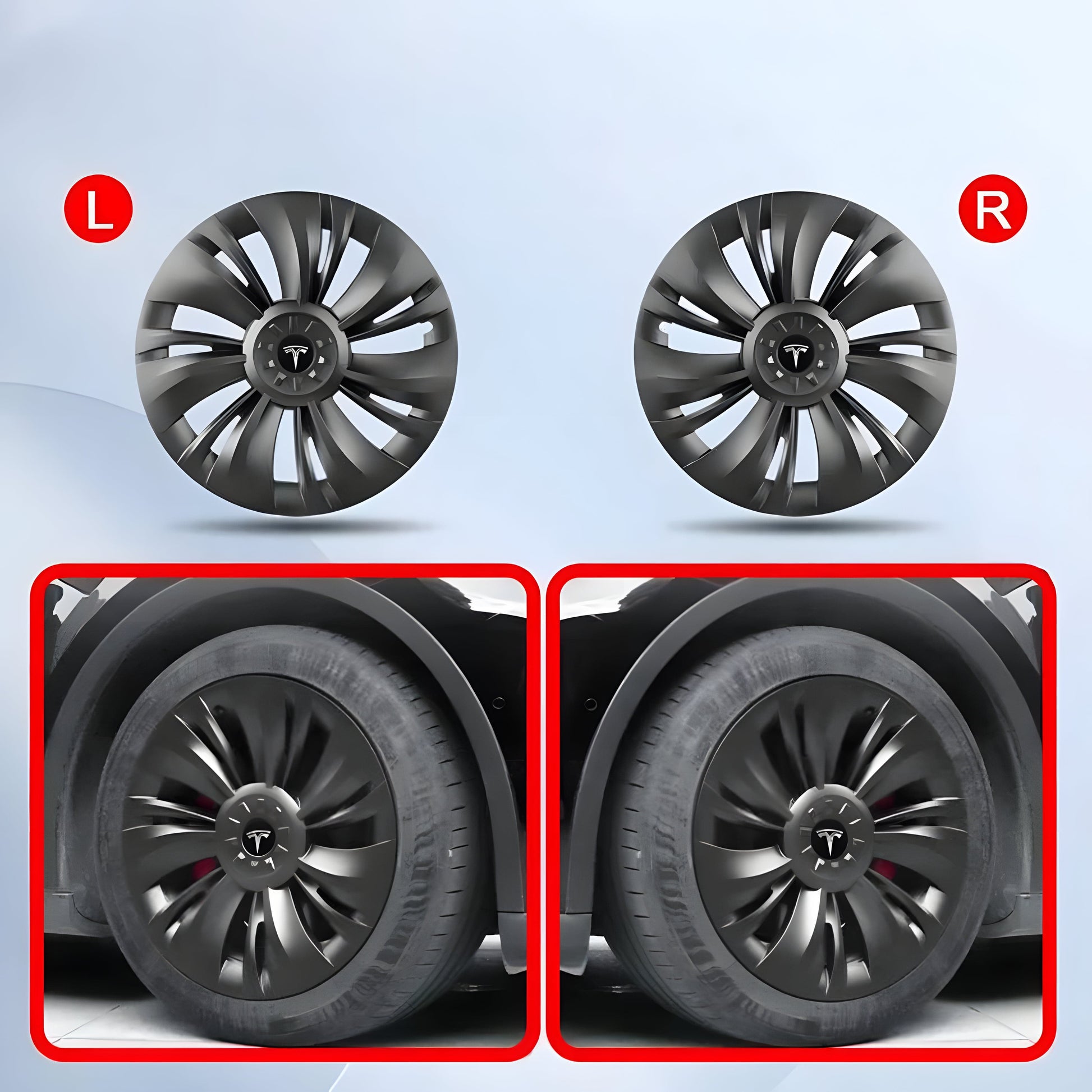 Cleviscoautomotive Tesla Accessories Wheel Caps Y