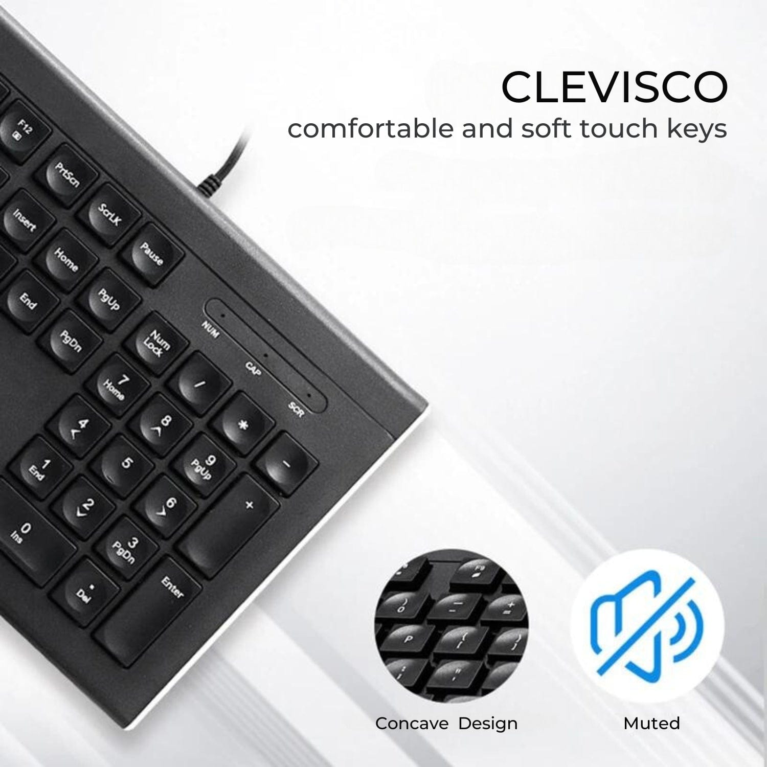 Cleviscoworkspace Electronics Ergonomic Keyboard