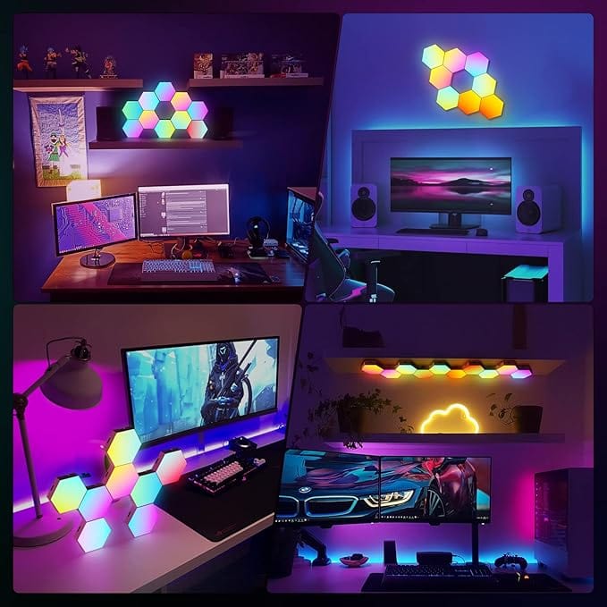 Cleviscoworkspace Electronics RGB Hexagon Lights